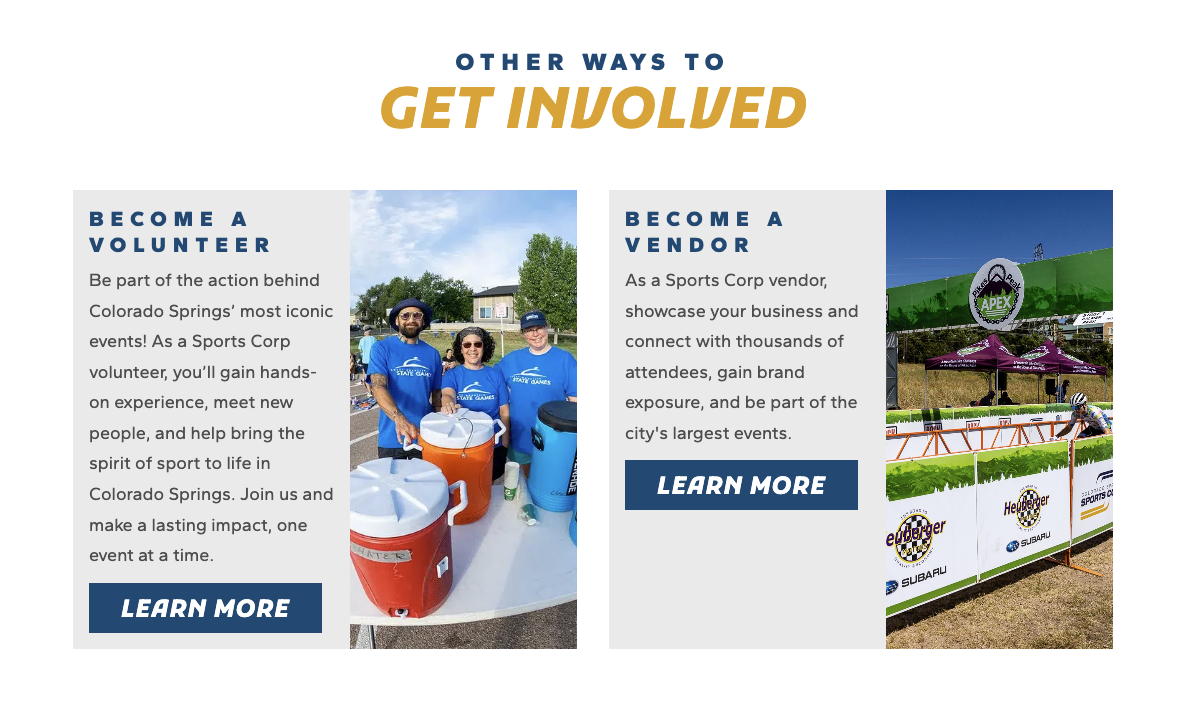 SC – Volunteer / Vendor CTA – GBL